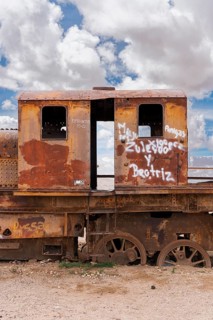 Uyuni Railway Cemetery, Uyuni, Bolivia