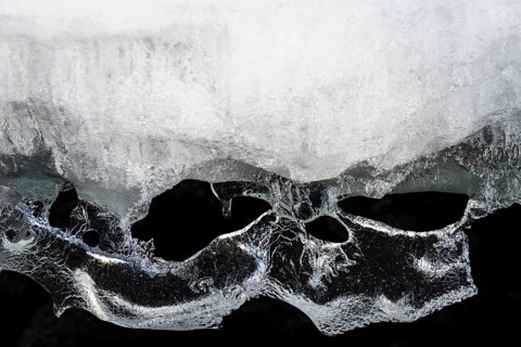 Ice structures, Storsjön, Östersund, Jämtland, Sweden, March 2022