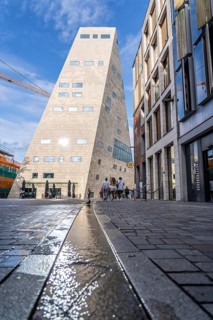 The Forum Groningen, public cultural and educational centre on the Nieuwe Markt, in the old town,