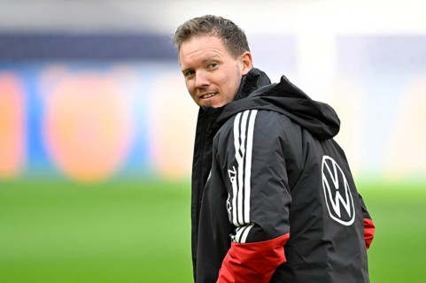 National trainer coach Julian Nagelsmann GER Looking back soccer, training German national team,