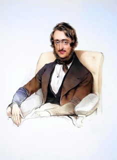 Carlo Antonio Fontana, c. 1840, Wholesaler in Trieste, Historic, digitally restored reproduction