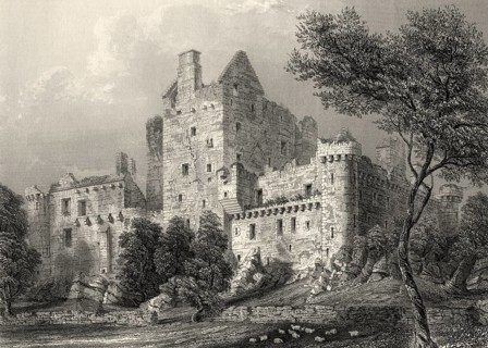 Craigmillar Castle, a ruined medieval castle in Edinburgh, Scotland, United Kingdom