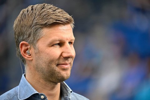 TV expert Thomas Hitzlsperger SKY portrait smiling soccer Bundesliga, PreZero Arena, Sinsheim,
