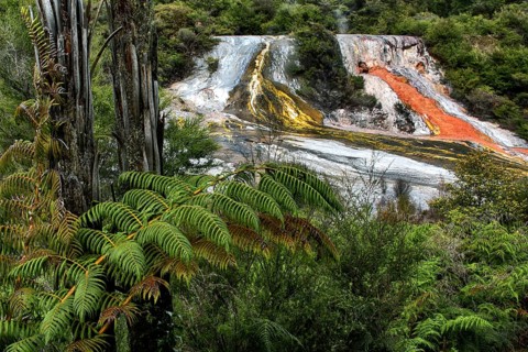 New Zealand, North Island, Orakei Korako, landscape, Waikako River, geothermal, activities, New