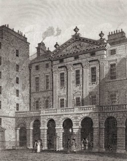Royal Exchange, High Street, Edinburgh, Scotland, 19th century, Views in Edinburgh by J. & H. S.