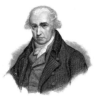 Portait of James Watt, 1736 - 1819, Scottish inventor of the steam engine, Portrait von James Watt,