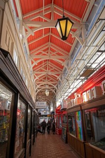 Interior view, Covered Market, Oxford, England, Great Britain