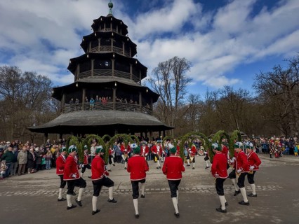 Schaeffler dance in 2026 in the English Garden, behind the Chinese Tower. The event takes place