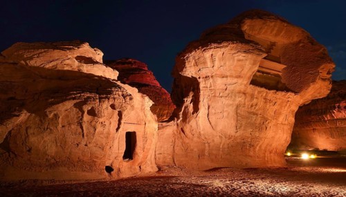 Middle East, Saudi Arabia, Nabatäergrag in Al Ula, Al Ula