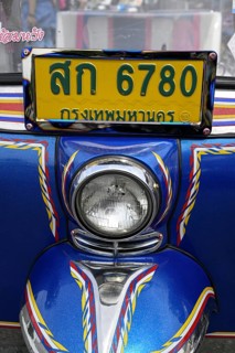 Tuktuk taxi, detail, Bangkok, Thailand