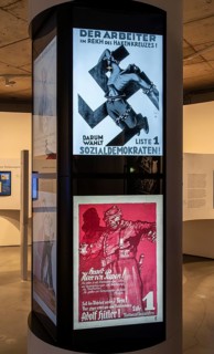Parliamentary history exhibition in the German Cathedral at Gendarmenmarkt, Berlin, Germany