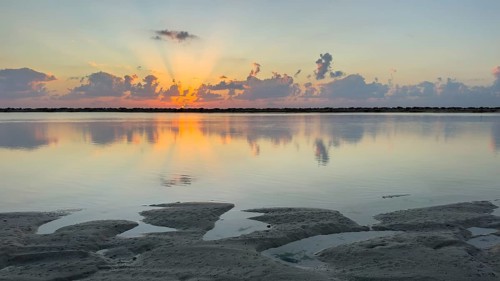 Sunrise on the coast near Khahil, Oman