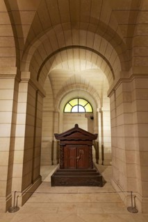 Tomb of Jean-Jacques Rousseau, Crypt of the Panthéon, National Hall of Fame, Latin Quarter, Paris,