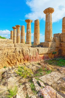 Temple of Heracles, Valley of Temples, Agrigento, Sicily, Italy