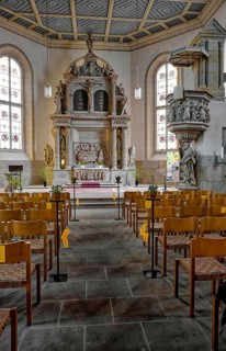 Historic Evangelical Lutheran St. John's Church, City Church, Interior View, Renaissance Altar,