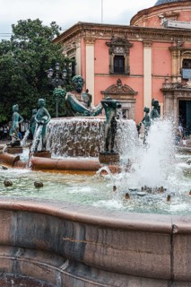 Turia Fountain, Virgin Square, Valencia, Spain