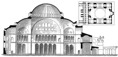 Hagia Sophia or St. Sophia church, Hagia Sophia Mosque Museum, Istanbul, Turkey