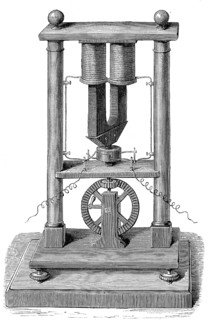 Dynamo by Hippolyte Pixii, 1808-1835, an instrument maker from Paris, France
