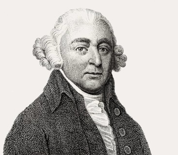 Portrait of John Adams, 1735 - 1826, second President of the United States, digitally optimized