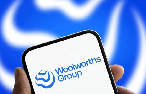 Woolworths group logo is displayed on smartphone. Woolworths Group Limited is an Australian