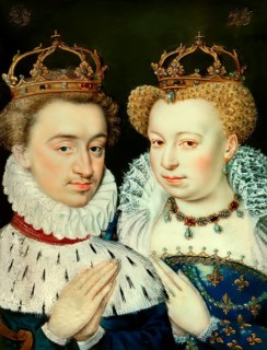 Henry of Navarre and Margaret of Valois, miniature of the Catherine de Medici's book of hours