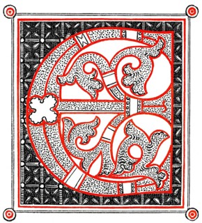Decorated letters, Initials from the 11th century