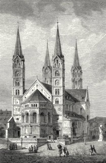 Bamberg Cathedral, Bamberger Dom St. Peter und St. Georg, Bamberg, Germany, 19th century