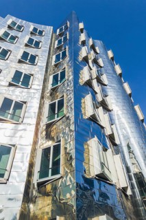 Building, Frank O. Gehry, Media Harbour, Harbour, Düsseldorf, North Rhine-Westphalia, Germany