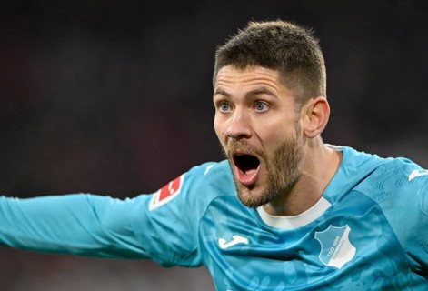 Goal celebration Andrej Kramaric TSG 1899 Hoffenheim (27) Gesture Gesture Football Bundesliga,