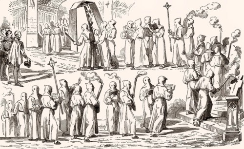 Christian Holy Week procession, 10th century