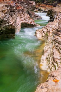 Rocks and clear water, Taugl creek, Bad Vigaun, Austria