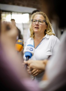 Svenja Schulze (SPD), Federal Minister for Economic Cooperation and Development, visits Inter