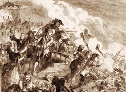 The Siege of Derry, Williamite War in Ireland, 17th century, From British Battles on Land and Sea,