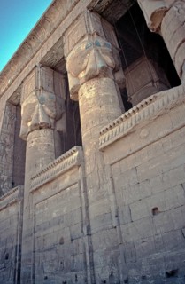 Hathor Temple, Dendera, Nile Valley, Egypt, September 1989, vintage, retro, old, historical