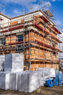 New-build neighbourhood, around 140 detached and semi-detached houses being built in the south of