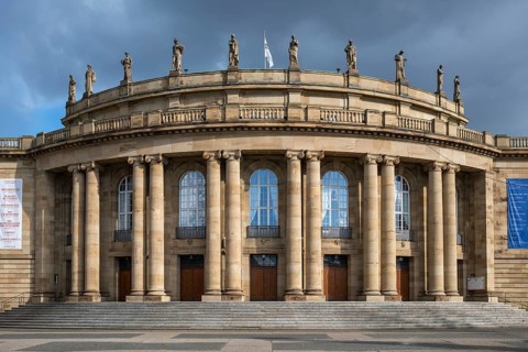 Built between 1909 and 1912, the historic opera house, state theatre, Littmanbau, main venue of the