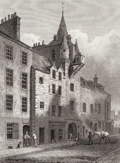 Canongate Tolbooth, Edinburgh, Scotland, 19th century, Views in Edinburgh by J. & H. S. Storer,