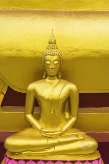 Sitting Buddha at Wat Phra Yai, Buddhist Temple, Big Buddha Temple, religion, Buddhism, figure,
