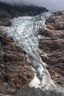 Glacier tongue, mountain landscape, Grindelwald-Fiescherfirn glacier, Bernese Alps, Bernese