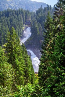 Krimml Waterfalls, the highest in Austria with a drop of 385 metres, Krimml, Krimml Achental, Hohe