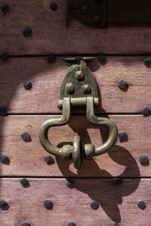 Wooden door knocker. Nievre departement. France