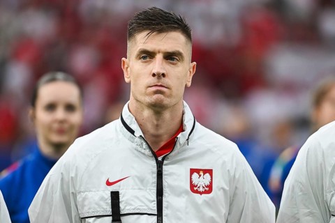 BERLIN, GERMANY - JUNE 21, 2024: Euro 2024 Groupe D match Poland vs Austria 1:3. Krzysztof Piatek.