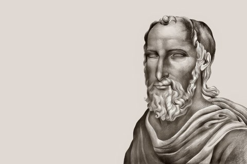 Gaius Plinius Secundus, AD 23/24 – 79, called Pliny the Elder, Roman author, digitally altered