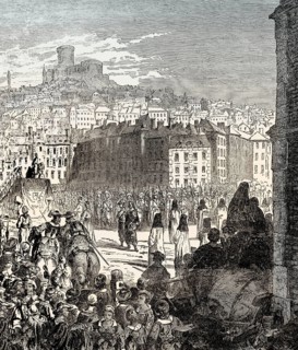 The Execution of Henri Coiffier de Ruzé, Marquis de Cinq-Mars, Place des Terreaux, Lyon, France