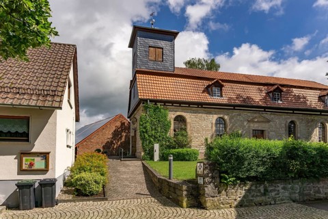 The Lüderbach church in Ringgau, Hesse, Germany