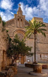 Església de Sant Jaume d'Alcúdia, church in the old town, Malorca, Spain