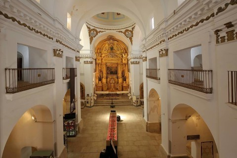 Interior view of Iglesia de San Francisco Javier Church, UNESCO Old Town, Caceres, Extremadura