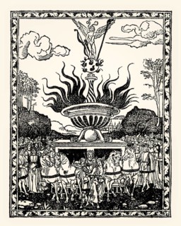 Amors Triumph, Illustration from Hypnerotomachia Poliphili, French Edition by Jacques Kerver, 1546,