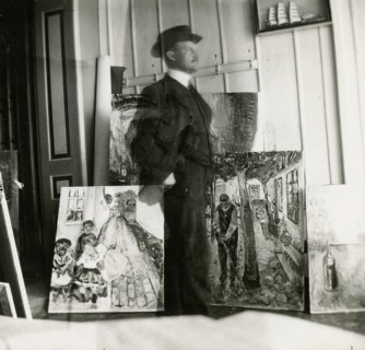 Edward Munch self-portrait, Warnemünde, Germany, ca. 1907/8 Edward Munch (12 December 1863 - 23