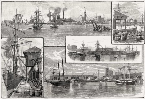 Leith Docks, Edinburgh, Scotland, 19th century